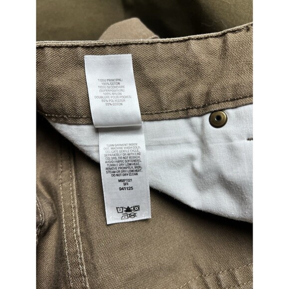 Cabela's Brush Pants 38x32 Roughneck Brown Green Hunting Double Knee Jeans Men's - Picture 12 of 12